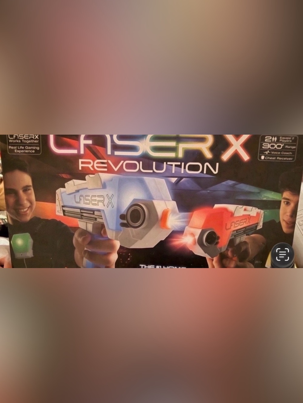 laser Tag Revolution Electronic Blaster Set - White and Red